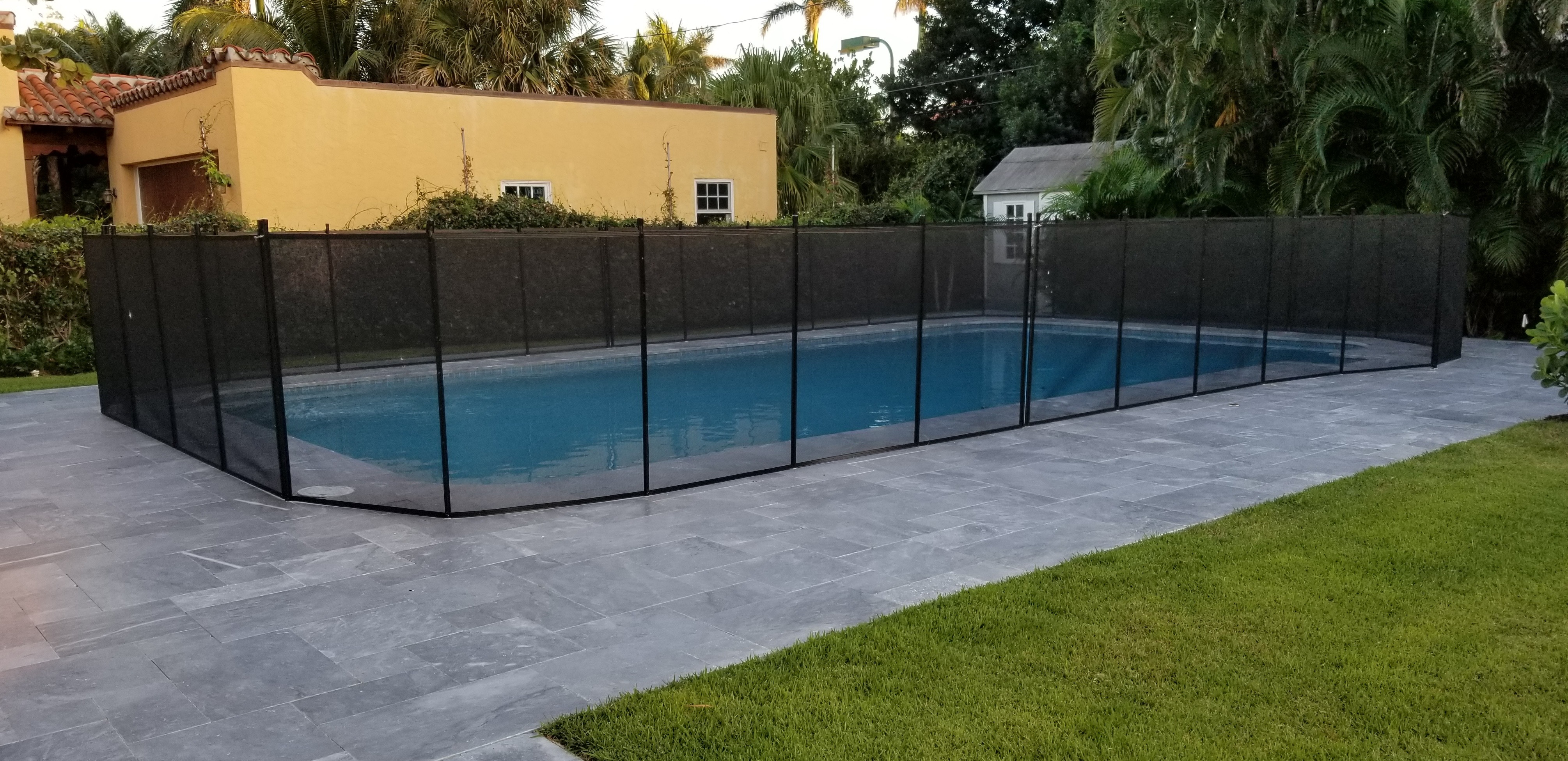pool enclosure installation process