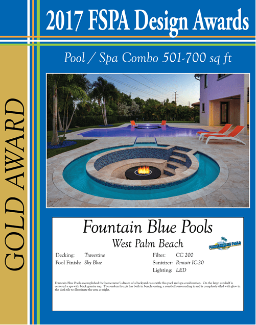 Fountain Blue Pools ~ Awards and Award Winning Pools (1)