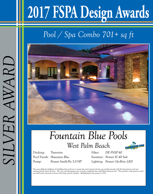 Fountain Blue Pools ~ Awards and Award Winning Pools (3)