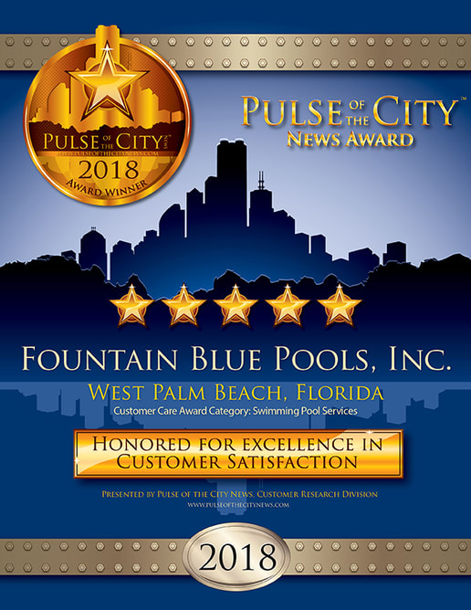 Fountain Blue Pools ~ Awards and Award Winning Pools 