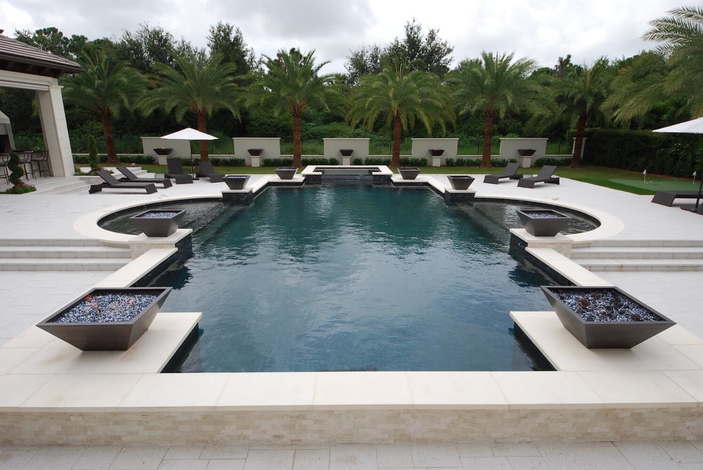 Pool with Lagoon gemstone quartz finish