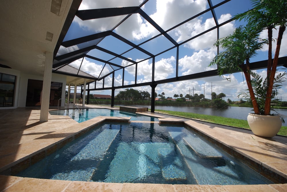 Pool construction - geometric shape