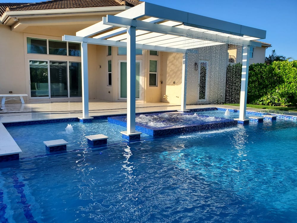Pool construction - geometric shape