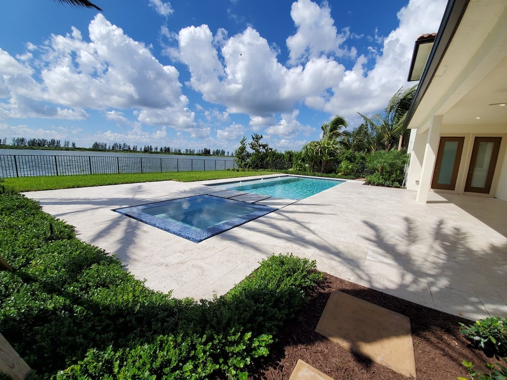 Pool construction - geometric shape