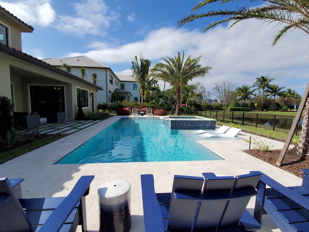Pool construction - geometric shape