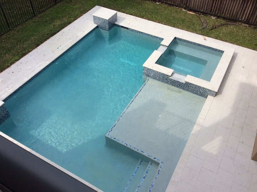 Pool construction - geometric shape