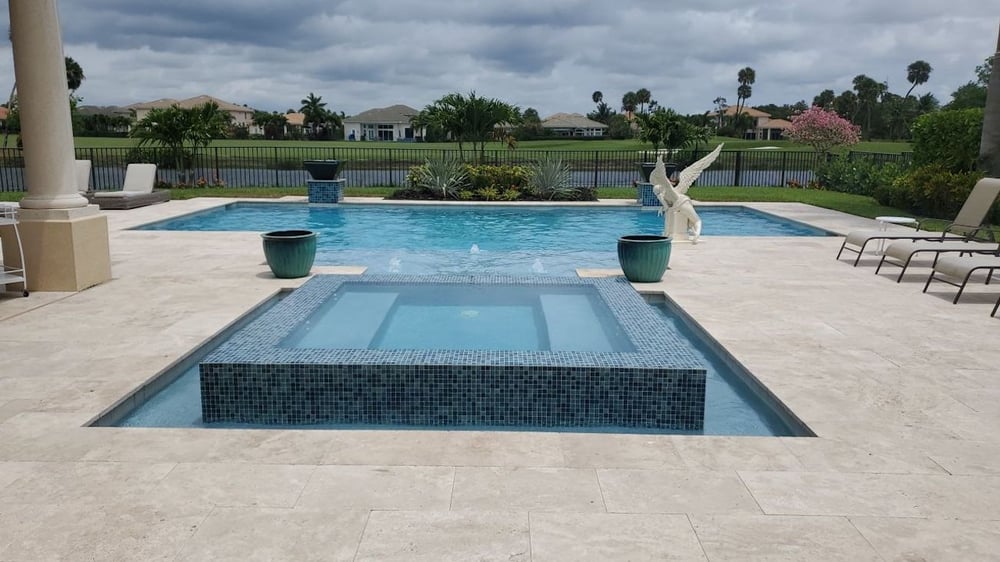Pool construction - geometric shape