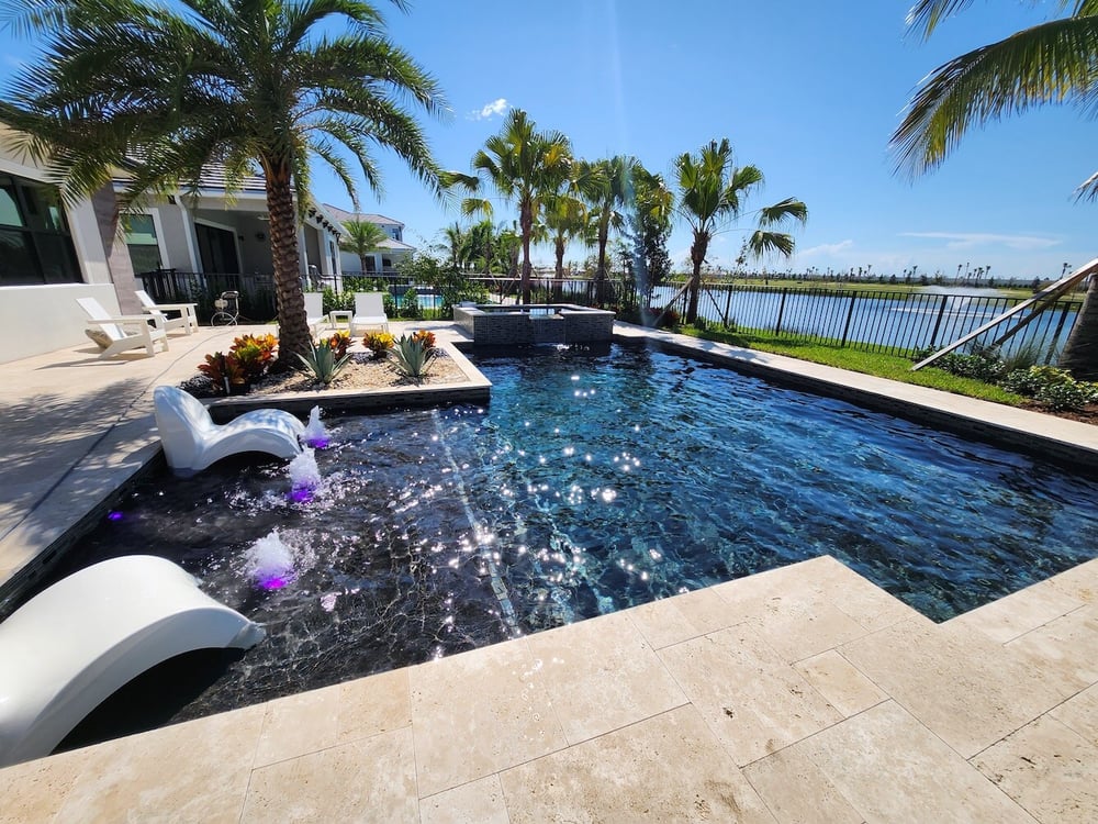 Builder model home pools