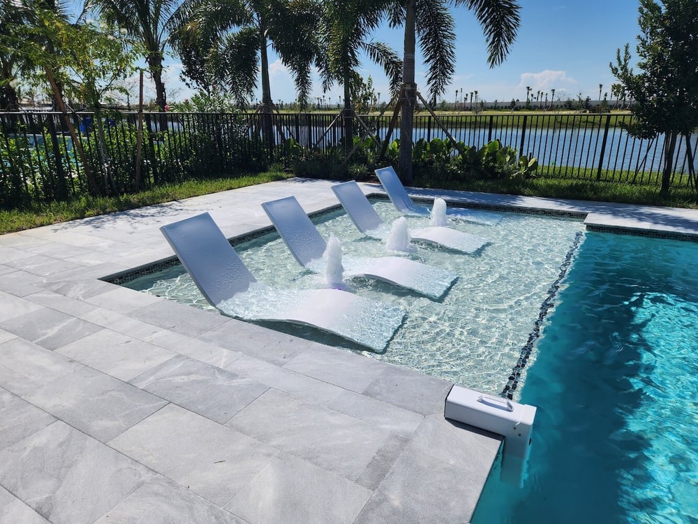 Builder model home pools