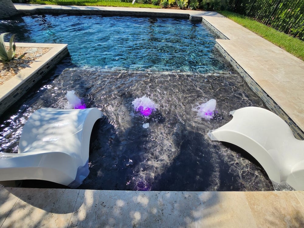 Builder model home pools
