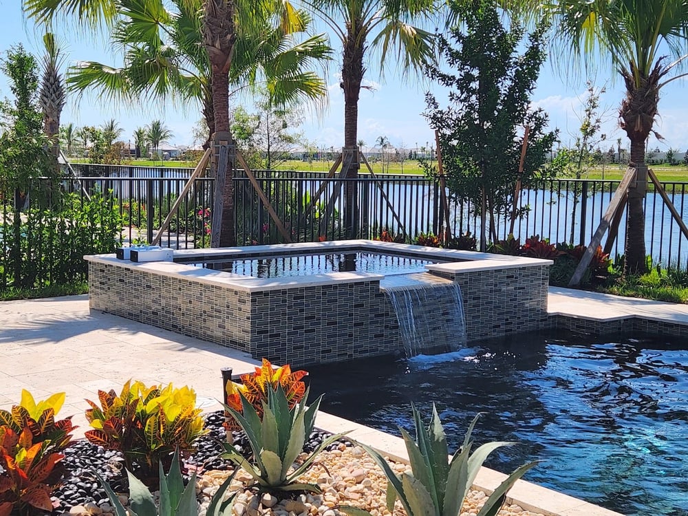 Builder model home pools