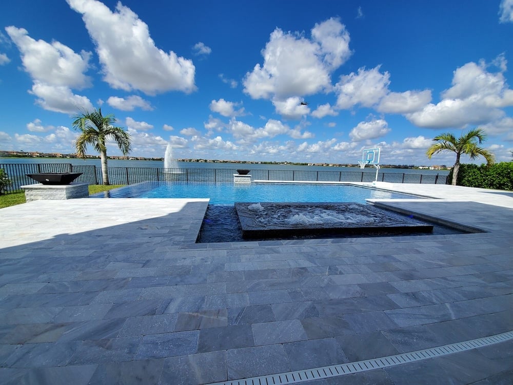 Builder model home pools