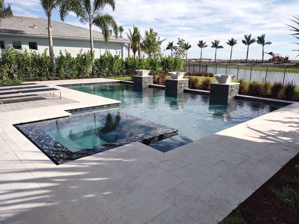 Model home pool at Telaro, built for Mattamy Homes