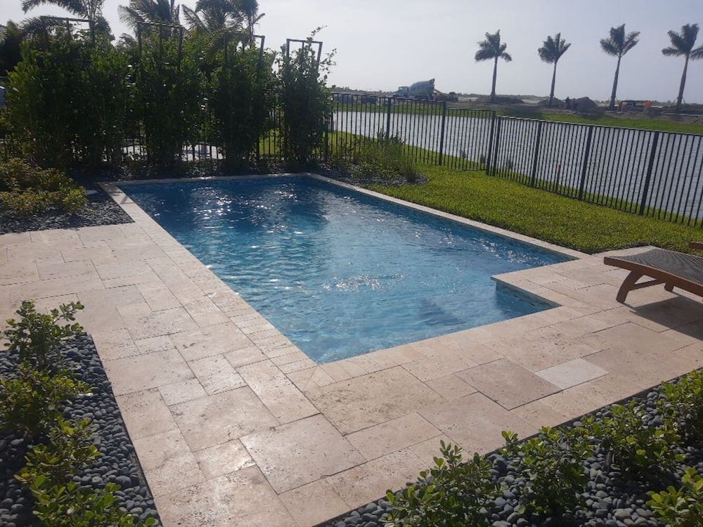 Builder model home pools