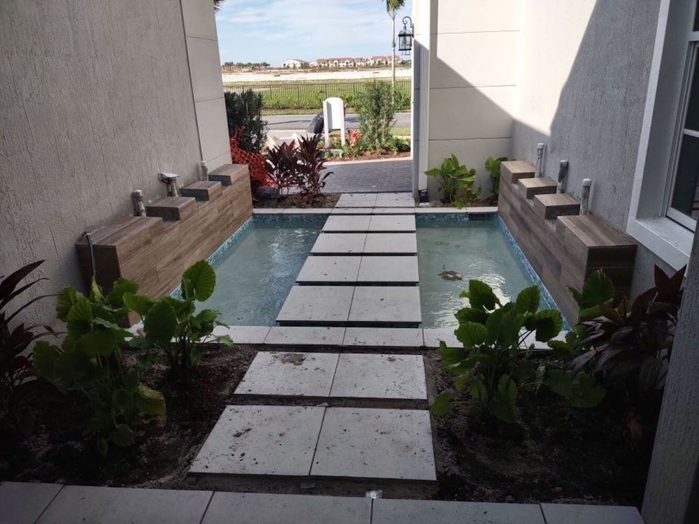 Builder model home pools