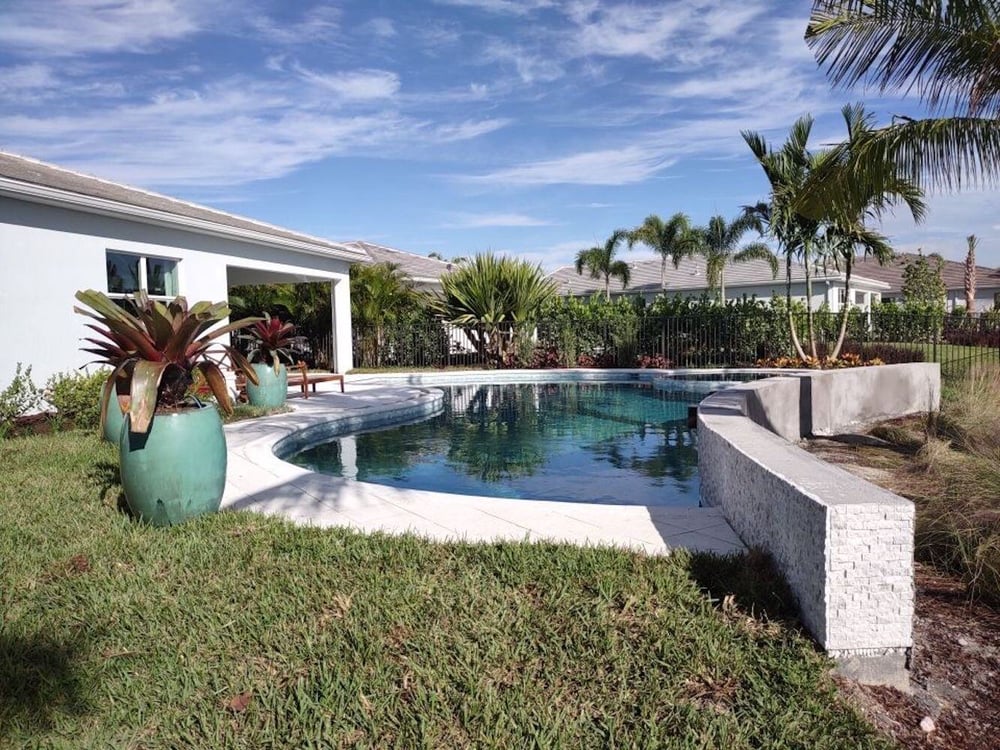 Builder model home pools