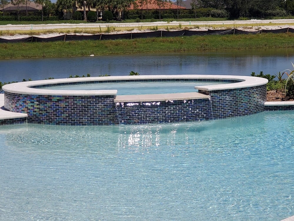 Builder model home pools