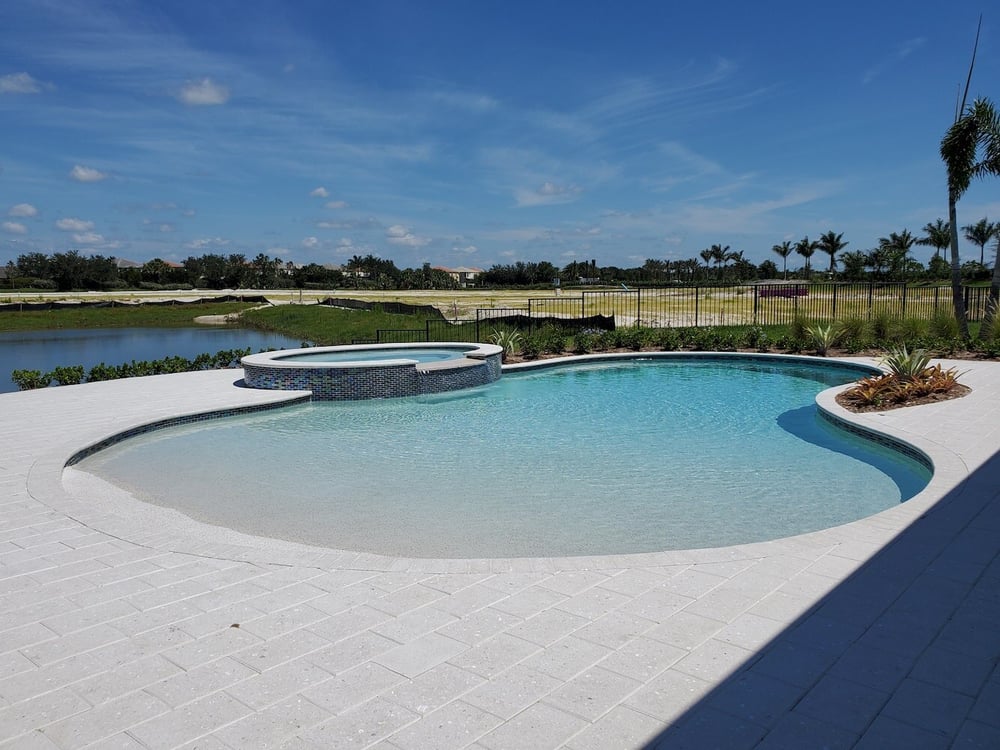 Builder model home pools