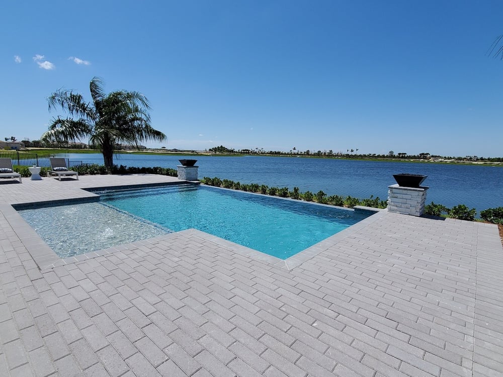 Builder model home pools