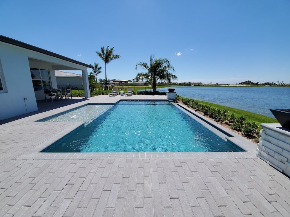 Builder model home pools
