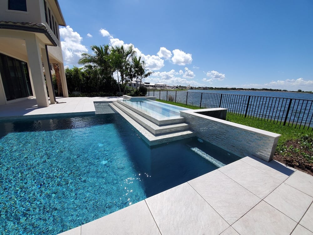 Builder model home pools