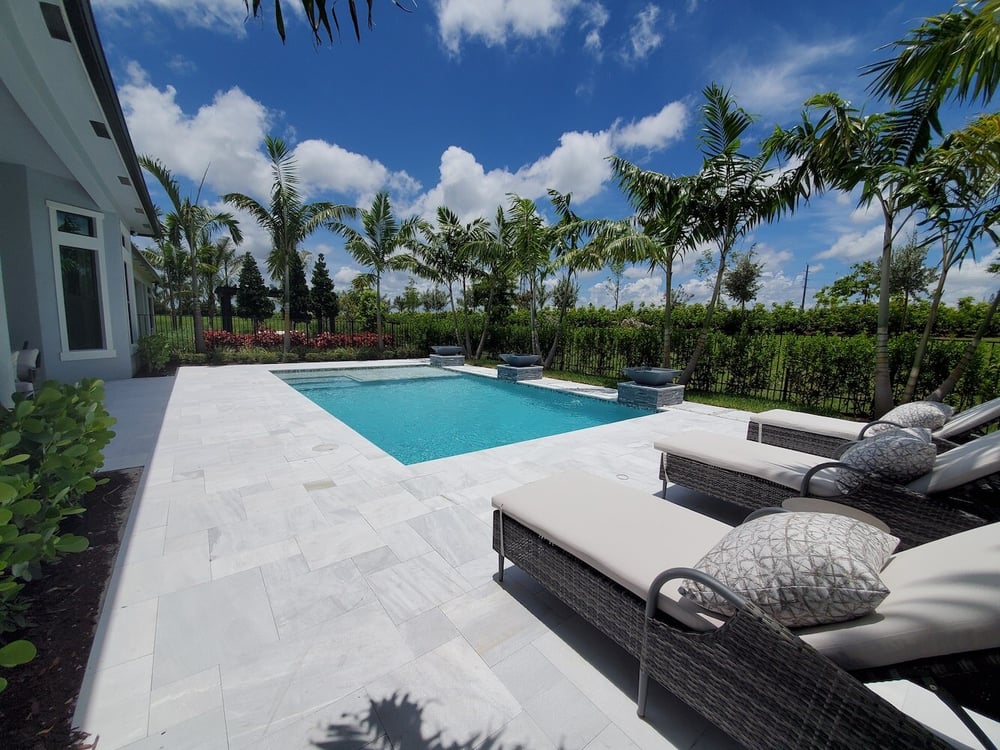 Builder model home pools
