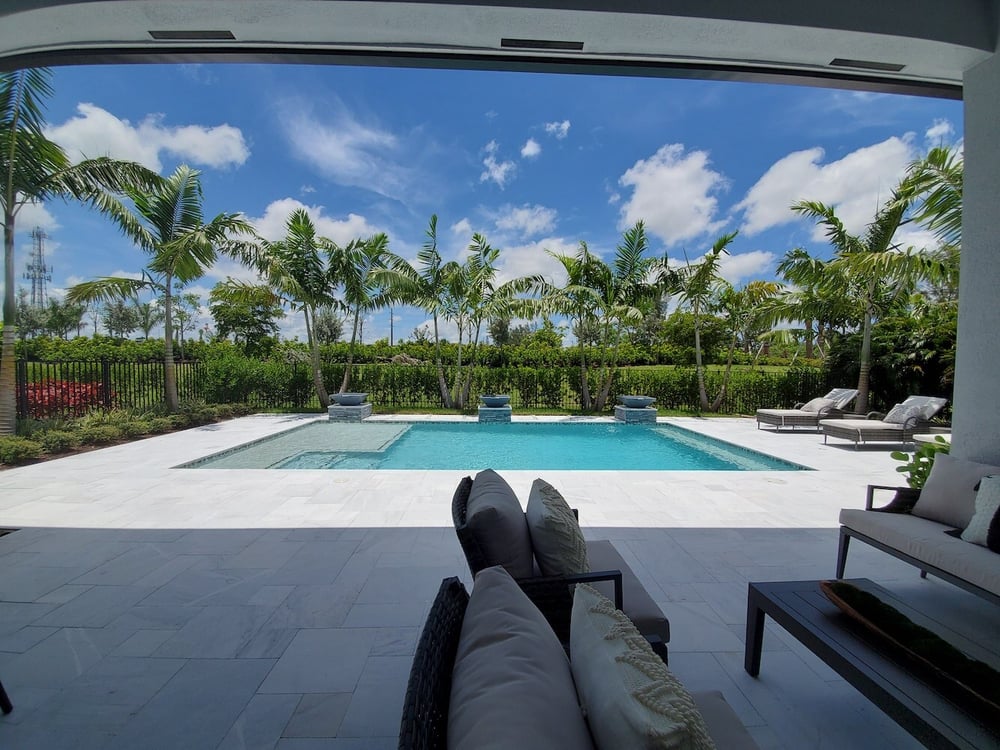 Builder model home pools