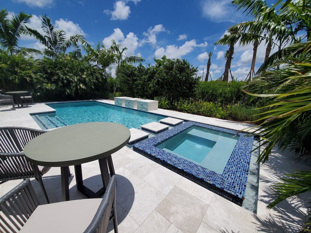Builder model home pools