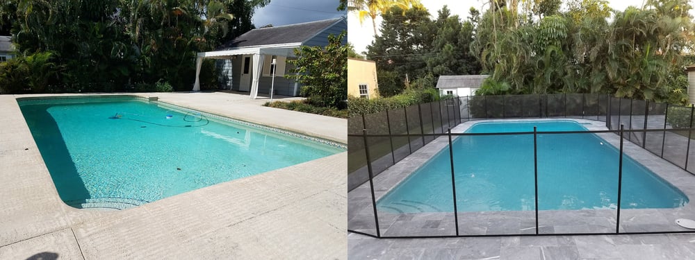 Pool renovation in West Palm Beach