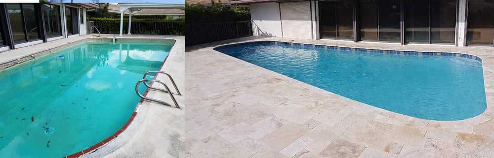 Pool renovation in Delray Beach
