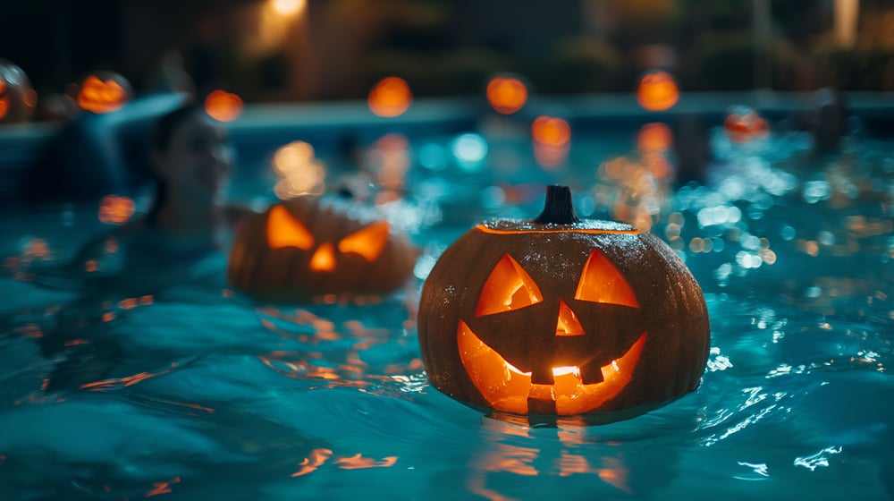 Halloween pool party