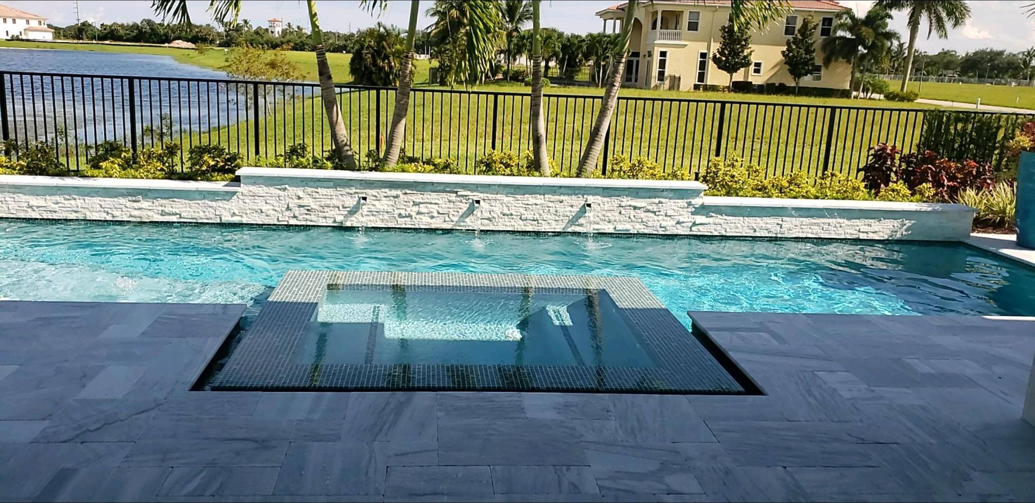 Builder model home pools