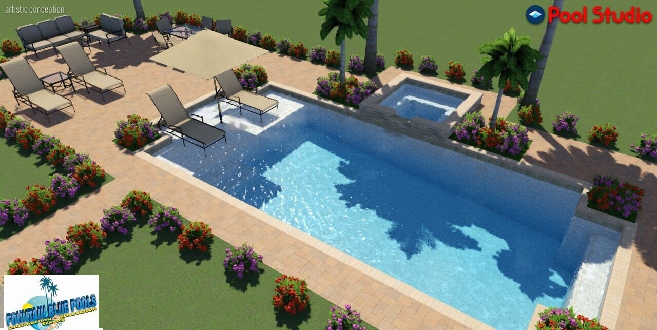 Fountain Blue Pools ~ 3D Renderings  (20)
