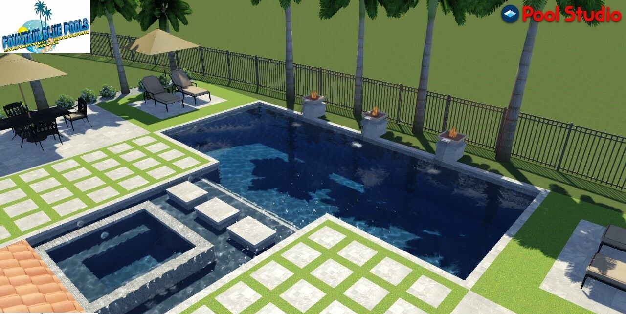 Fountain Blue Pools ~ 3D Renderings  (38)