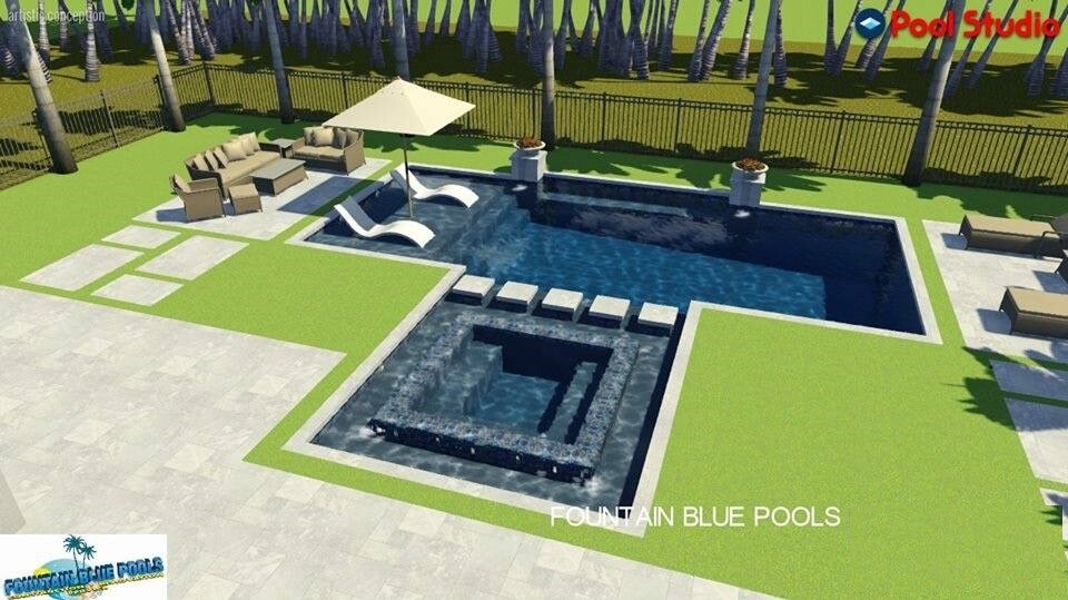 Fountain Blue Pools ~ 3D Renderings  (56)