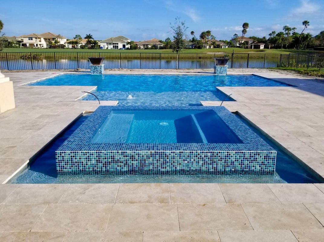 Fountain Blue Pools ~ Geometric Pool Shapes (232)